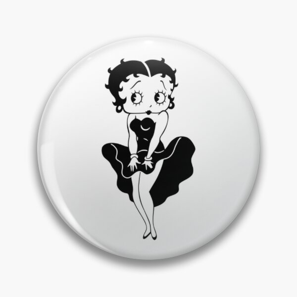 Pin Button Badge Ø25mm 1" BD Dessin Animé Cartoon Betty Boop Pin Up 