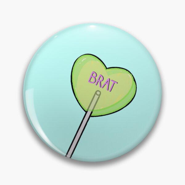 Item preview, Brat Green Candy Heart Sucker designed and sold by RogueHeartsClub.