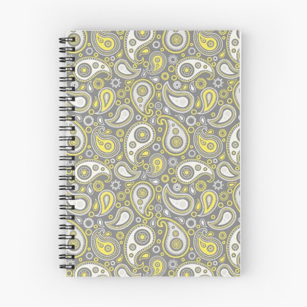 Item preview, Yellow and grey paisley pattern   designed and sold by -Lily-Anne-.