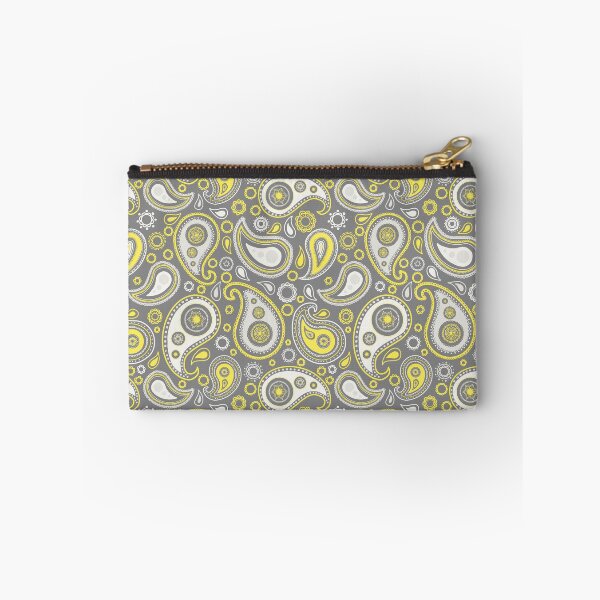 Item preview, Yellow and grey paisley pattern   designed and sold by -Lily-Anne-.