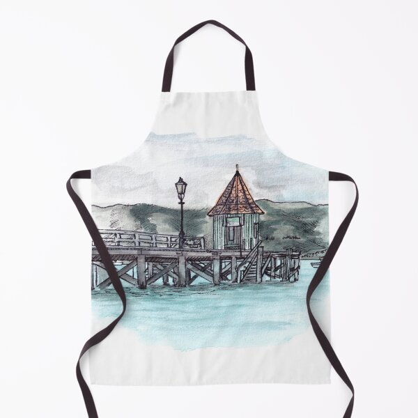 Item preview, Akaroa Harbour Watercolour designed and sold by Tom Napper Design.