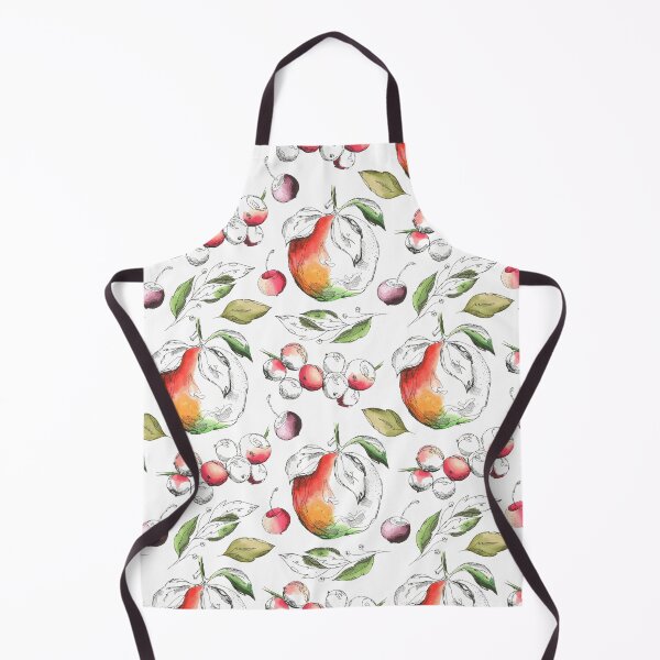 Item preview,  Apple fruit art whimsical pattern designed and sold by Cordelias-Curio.