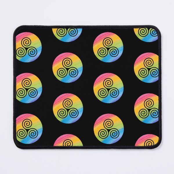 Item preview, Rainbow Colorful Triple Spiral - Colorful Background designed and sold by JanviRamani.