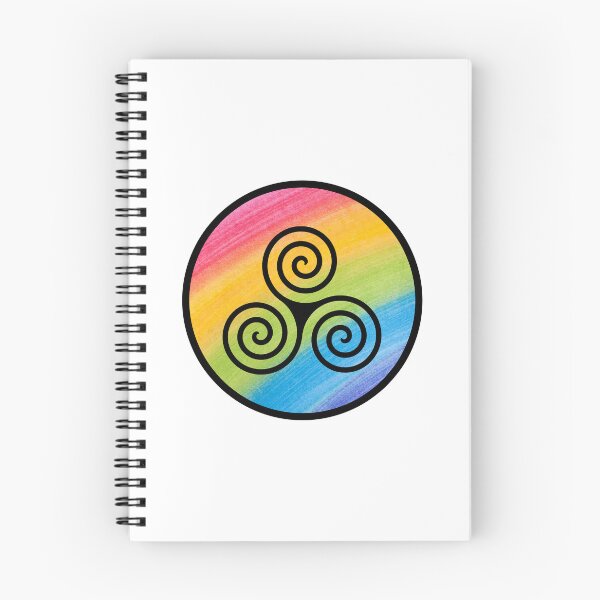 Item preview,  Rainbow Colorful Triple Spiral - Colorful Background designed and sold by JanviRamani.