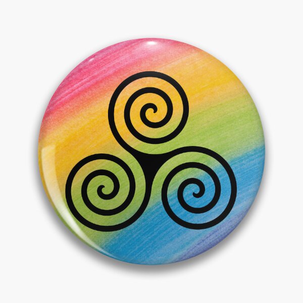 Item preview,  Rainbow Colorful Triple Spiral - Colorful Background designed and sold by JanviRamani.