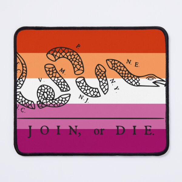 Item preview, JOIN OR DIE lesbian pride flag designed and sold by awsomehog1.