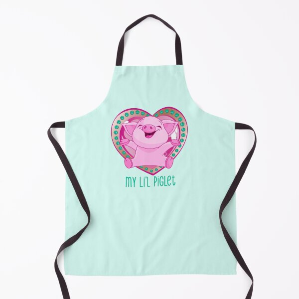 Item preview, My Li’l Piglet (Pink/Aqua on Aqua) designed and sold by PawsitiveMum.