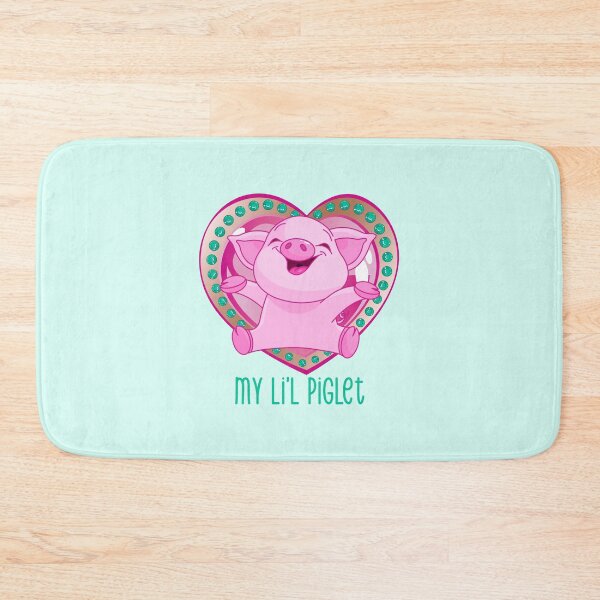 Item preview, My Li’l Piglet (Pink/Aqua on Aqua) designed and sold by PawsitiveMum.