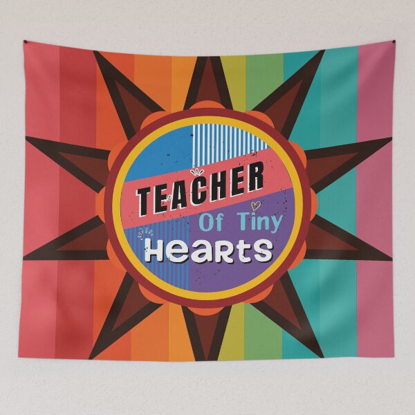 Item preview, Teacher Of Tiny Hearts - Colorful Design designed and sold by FridPix.