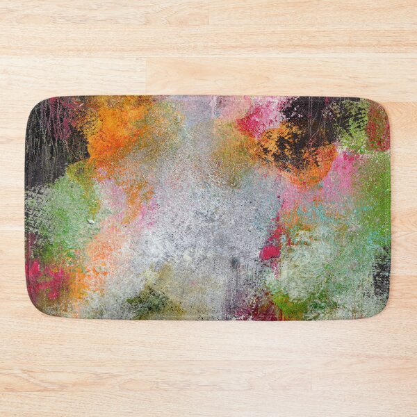 Item preview, LAPUTAS GARDEN Abstract, Contemporary, Colourful, Green, Pink, Black, Yellow designed and sold by KATHLEEN TENNANT ART.