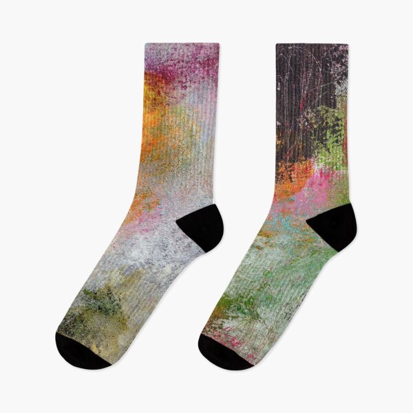 Item preview, LAPUTAS GARDEN Abstract, Contemporary, Colourful, Green, Pink, Black, Yellow designed and sold by KATHLEEN TENNANT ART.