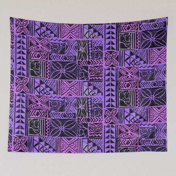 Item preview, Polynesian Orchid Tapa designed and sold by Linda Maliuana.