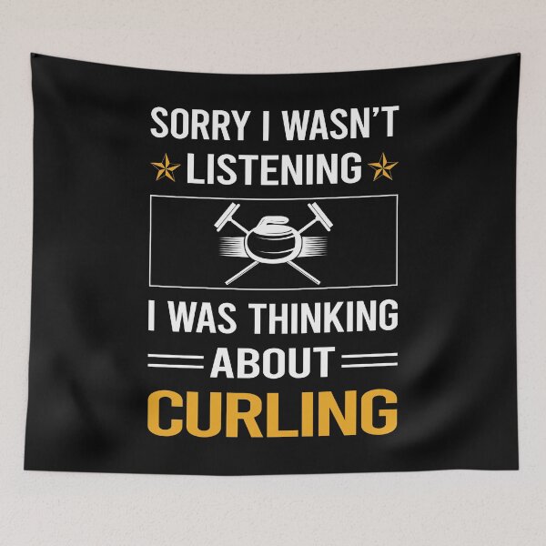 Item preview, Funny Listening Curling designed and sold by fatherbarliman.