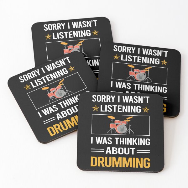 Item preview, Funny Listening Drumming Drummer Drum Drums designed and sold by fatherbarliman.