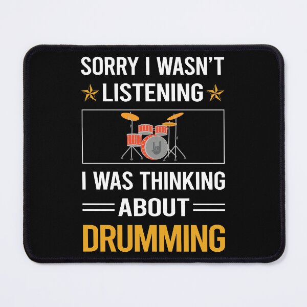 Item preview, Funny Listening Drumming Drummer Drum Drums designed and sold by fatherbarliman.