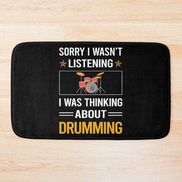 Item preview, Funny Listening Drumming Drummer Drum Drums designed and sold by fatherbarliman.