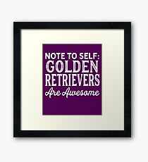 Golden Retrievers Framed Print