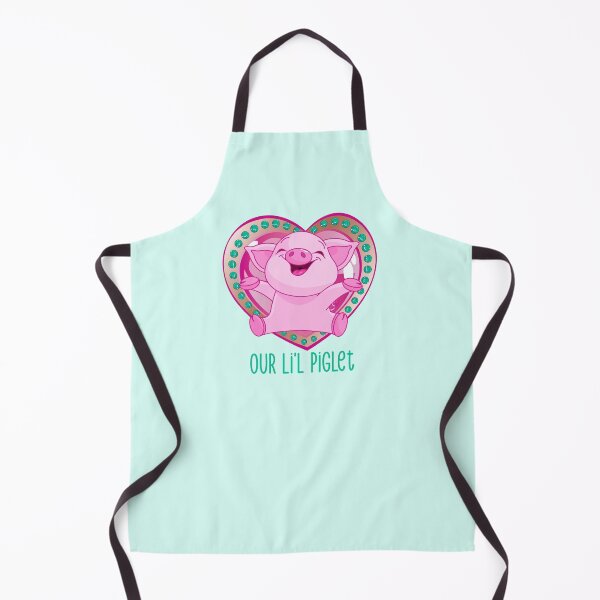 Item preview, Our Li’l Piglet (Pink/Aqua on Aqua) designed and sold by PawsitiveMum.