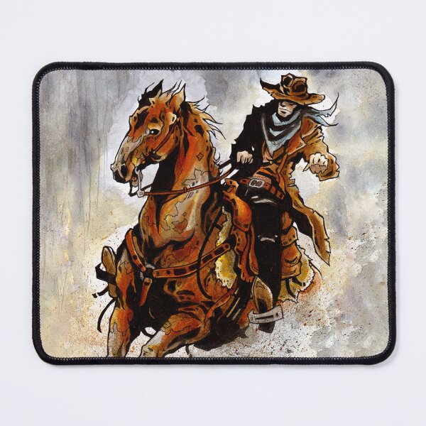 Item preview, Cowboy Riding A Horse With Western Tack designed and sold by ArtPau.