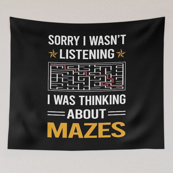 Item preview, Funny Listening Mazes Maze designed and sold by jiggleterrified.