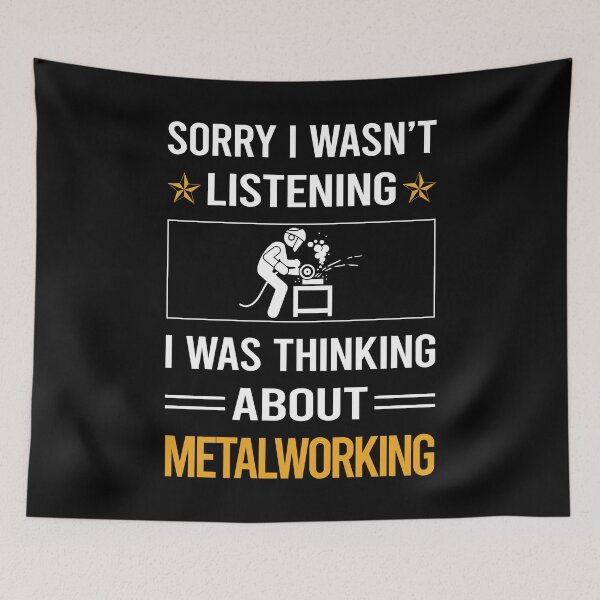 Item preview, Funny Listening Metalworking Metalworker Metal Working designed and sold by jiggleterrified.