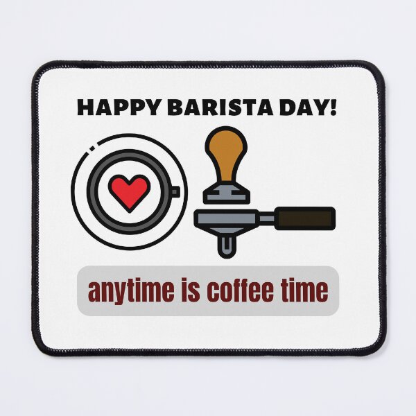 Item preview, Happy Barista Day designed and sold by theredsharp.