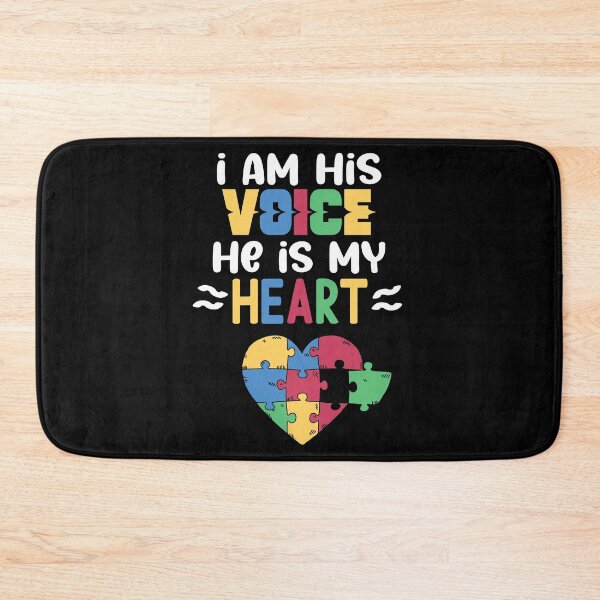 Item preview, I Am His Voice Mom Mama Autistic Autism Awareness Month graphic designed and sold by Merchking1.