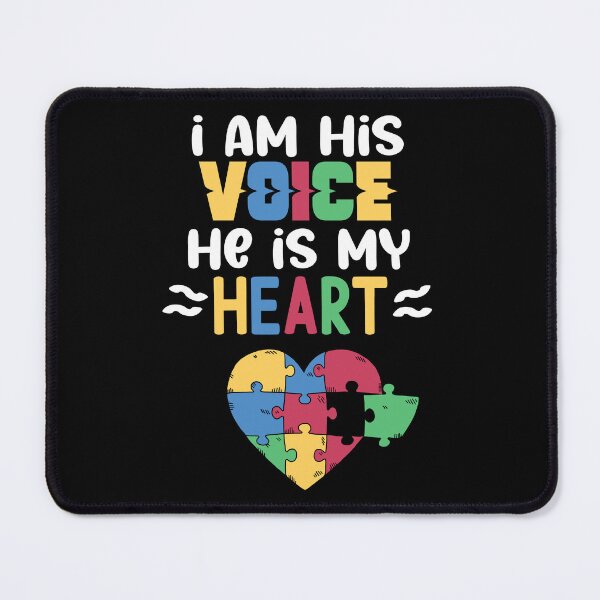 Item preview, I Am His Voice Mom Mama Autistic Autism Awareness Month graphic designed and sold by Merchking1.
