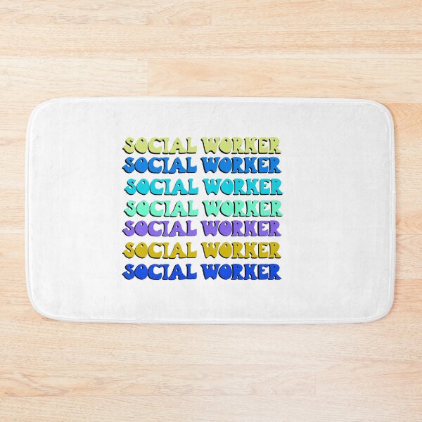 Item preview, Social Worker Blue Green designed and sold by AshTreeCrtvCo.