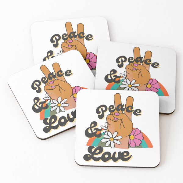 Item preview, Peace And Love Retro Quote designed and sold by NishiiAgrawal.