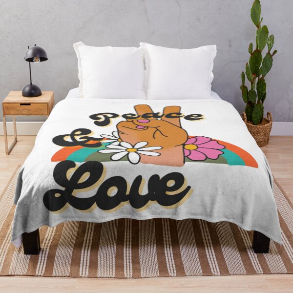 Item preview, Peace And Love Retro Quote designed and sold by NishiiAgrawal.