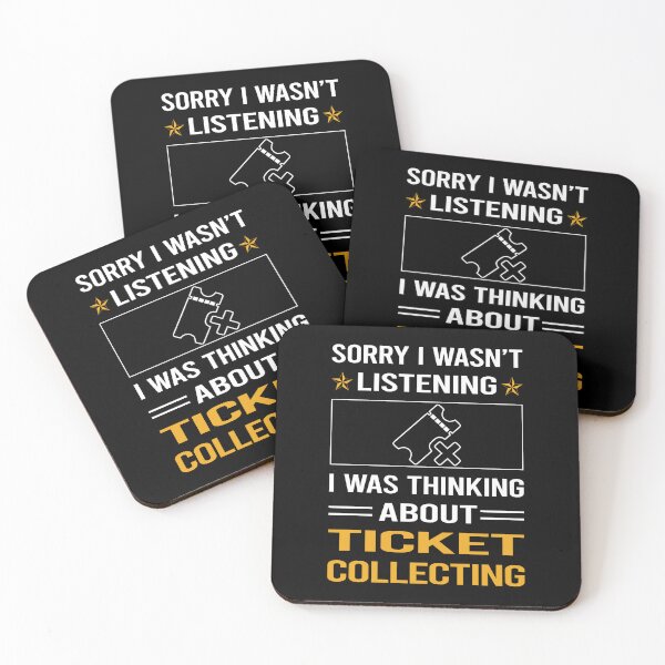 Item preview, Funny Listening Ticket Collecting Tickets designed and sold by RandalDavis.