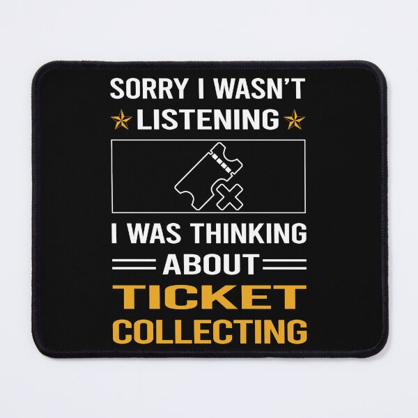 Item preview, Funny Listening Ticket Collecting Tickets designed and sold by RandalDavis.