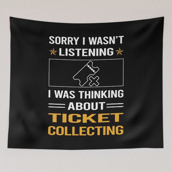 Item preview, Funny Listening Ticket Collecting Tickets designed and sold by RandalDavis.