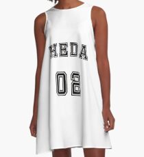 Heda number jersey A-Line Dress