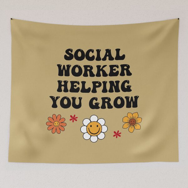 Item preview, Social Worker helping you grow flowers designed and sold by AshTreeCrtvCo.