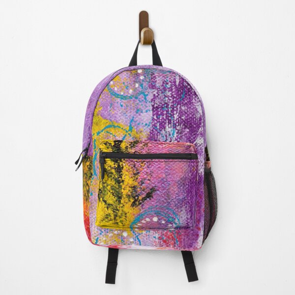 Item preview, DAYDREAM LULLABY Abstract, Contemporary, Expressionism, Purple, Pink, Yellow, Circles, Colourful designed and sold by KATHLEEN TENNANT ART.