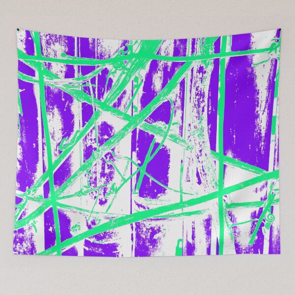Item preview, Purple-Mint- White colors abstrackt by Iritof designed and sold by iritof.