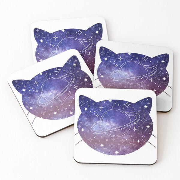 Item preview, Aesthetic Cat-Shaped Galaxy designed and sold by quinellie.