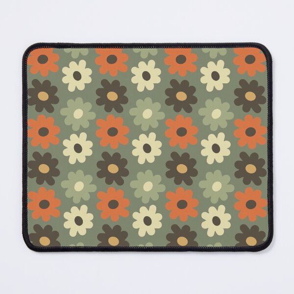 Item preview, Blomma, Groovy Vintage Flower Pattern in Retro Color Style designed and sold by BesanoStyle.