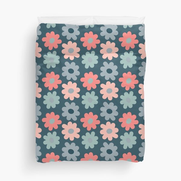 Item preview, Blomma, Groovy Retro Flower Pattern in Retro Color Style designed and sold by BesanoStyle.