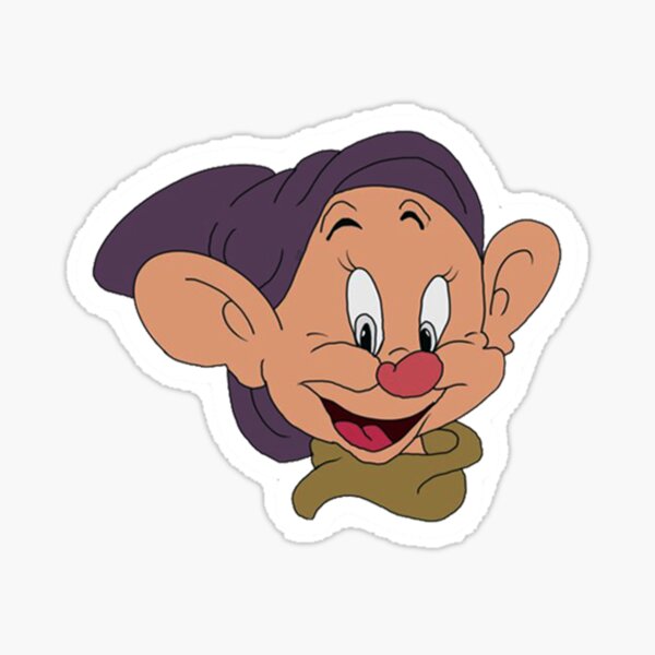 Dopey Face Sticker By Designanddream Redbubble 