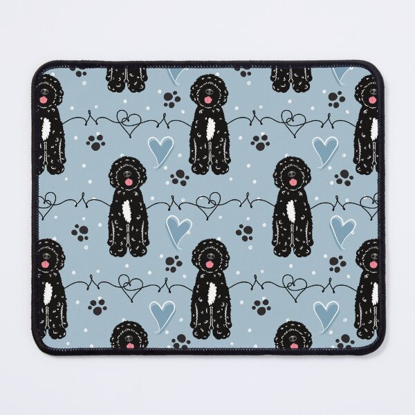 Item preview, Love Black White Portuguese Water Dog designed and sold by Lulupainting.