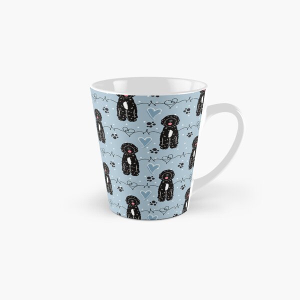 Item preview, Love Black White Portuguese Water Dog designed and sold by Lulupainting.