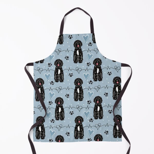 Item preview, Love Black White Portuguese Water Dog designed and sold by Lulupainting.