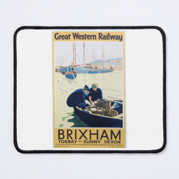 Item preview, Vintage Great Western Railway Travel Poster for Brixham, Devon designed and sold by Random Railways.
