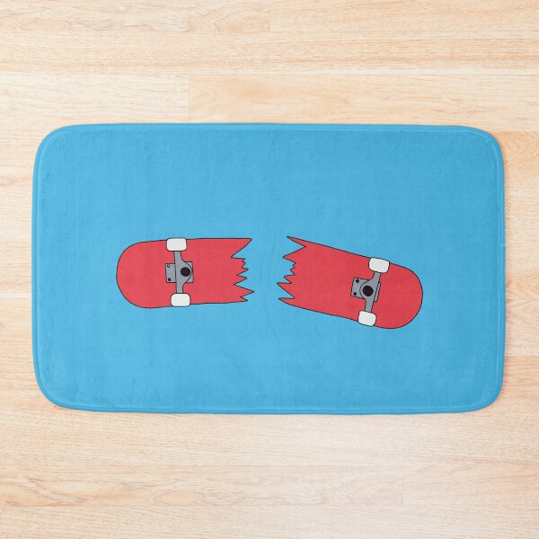 Item preview, Red Broken Skateboard designed and sold by SADAL1EN.
