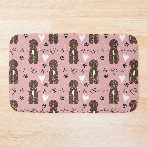 Item preview, Love Chocolate White Portuguese Water Dog  designed and sold by Lulupainting.
