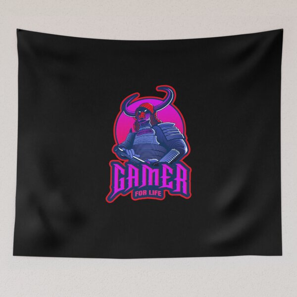 Item preview, Gamer for Life with Evil Samurai designed and sold by PRIVARSHU.