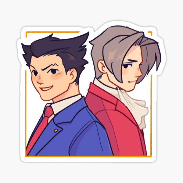 Ace Attorney Parody Sticker · Billenmaatjes · Online Store Powered